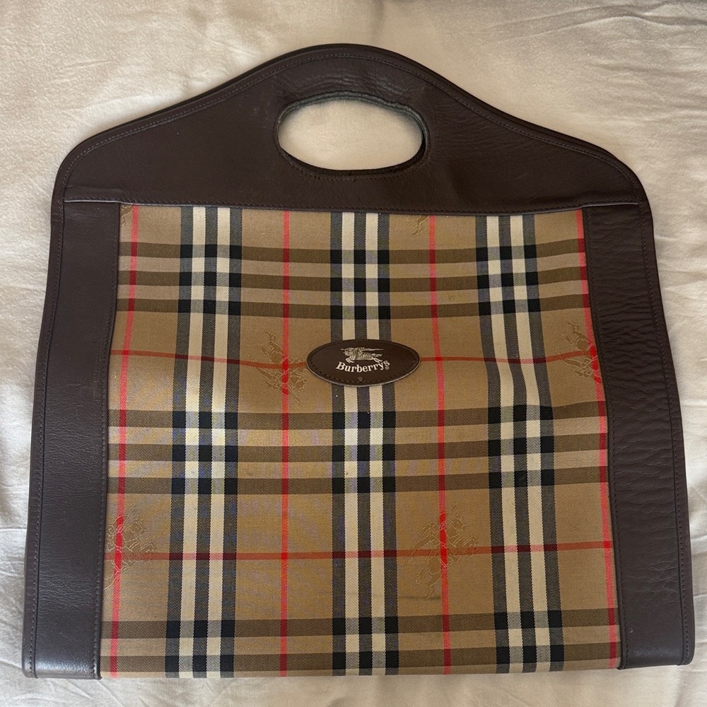Vintage Burberry Nova Check clutch / pouch / top handle